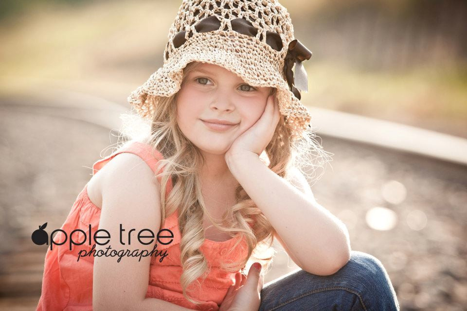 Crochet Pattern for Ava Sun Hat | Crochet Hat Pattern | Hat Crocheting Pattern | DIY Written Crochet Instructions