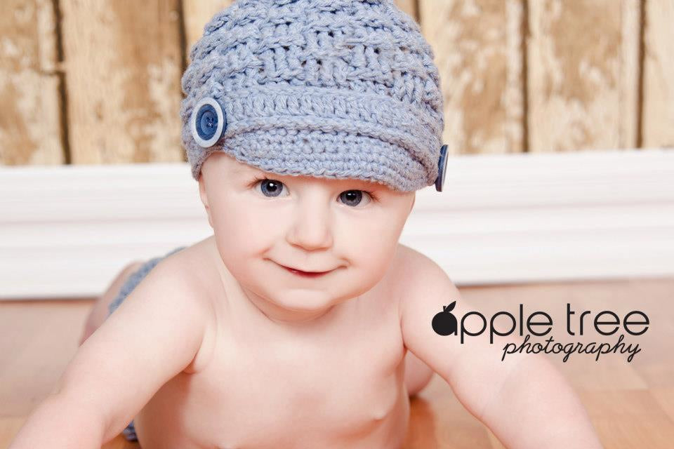 Crochet Pattern for Textured Newsboy Beanie | Crochet Hat Pattern | Hat Crocheting Pattern | DIY Written Crochet Instructions