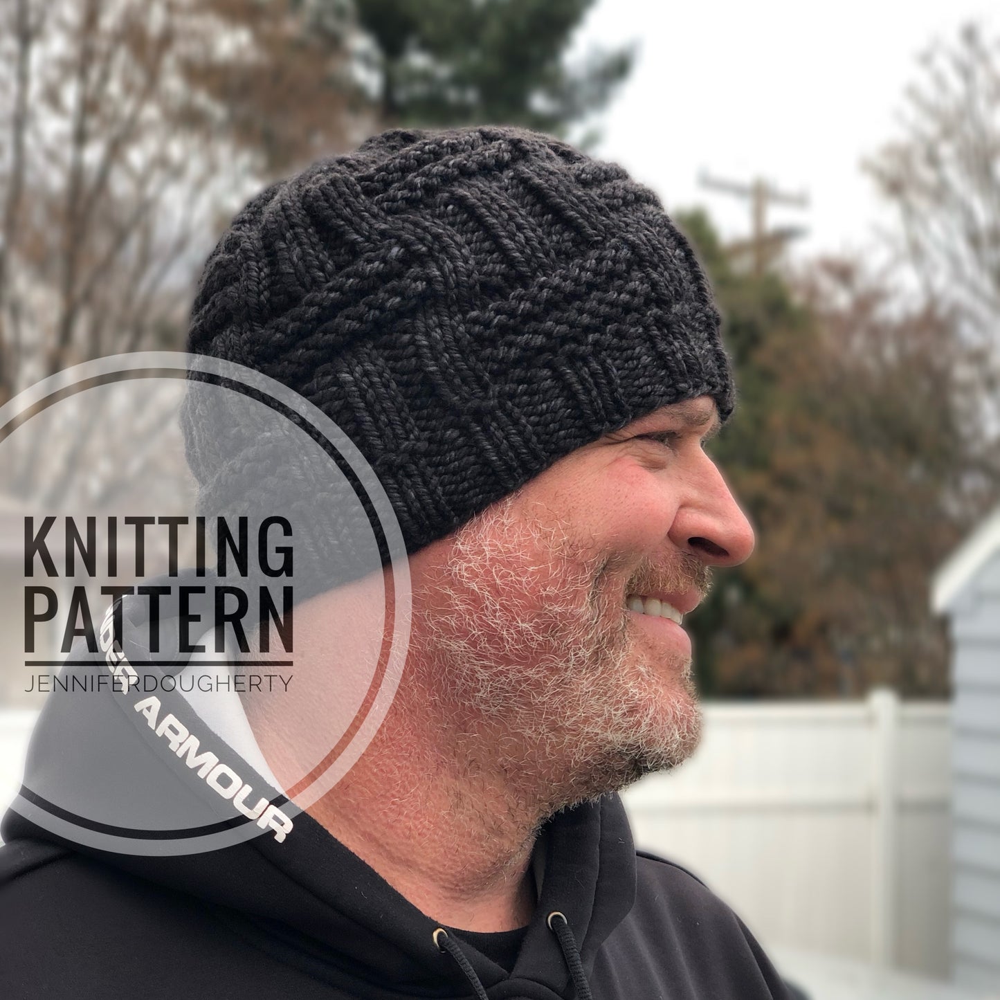 KNIT Pattern for Double Basket Weave Beanie | Knit Hat Pattern | Hat Knitting Pattern | DIY Written Knit Instructions