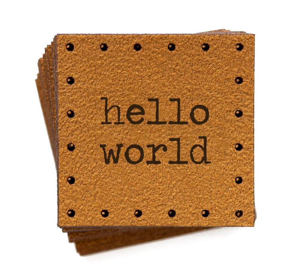 PATCHES: Hello World patches by Angie & Britt (Set of 18 patches)