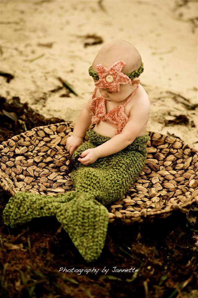 SET OF 3 Crochet Patterns for Mermaid Tail, Shell Bikini Top, & Starfish Headband Photography Props | Crochet Mermaid Pattern | Mermaid Tail Crocheting Pattern | DIY Written Crochet Instructions