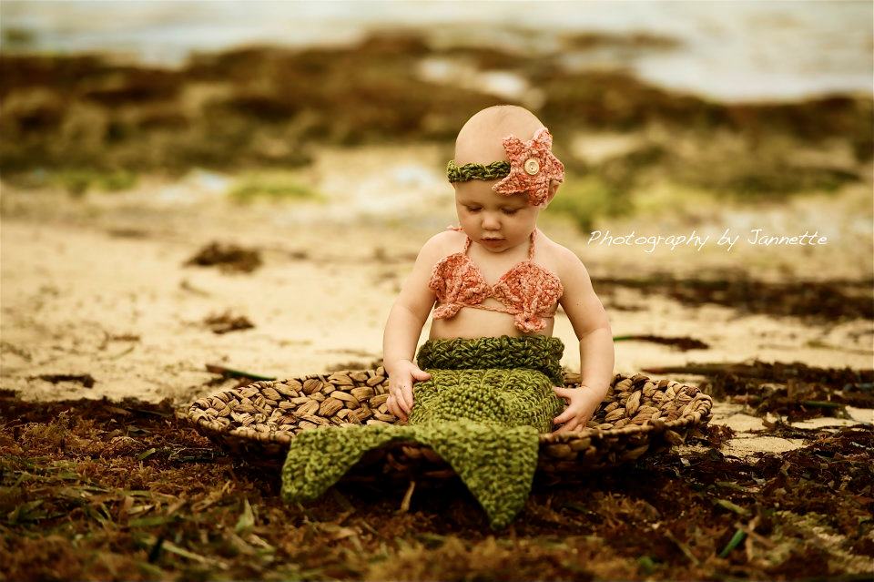 SET OF 3 Crochet Patterns for Mermaid Tail, Shell Bikini Top, & Starfish Headband Photography Props | Crochet Mermaid Pattern | Mermaid Tail Crocheting Pattern | DIY Written Crochet Instructions
