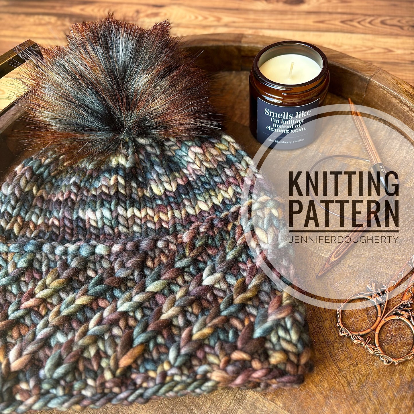 KNIT Pattern for Alpine Twist Beanie | Knit Hat Pattern | Hat Knitting Pattern | DIY Written Knit Instructions