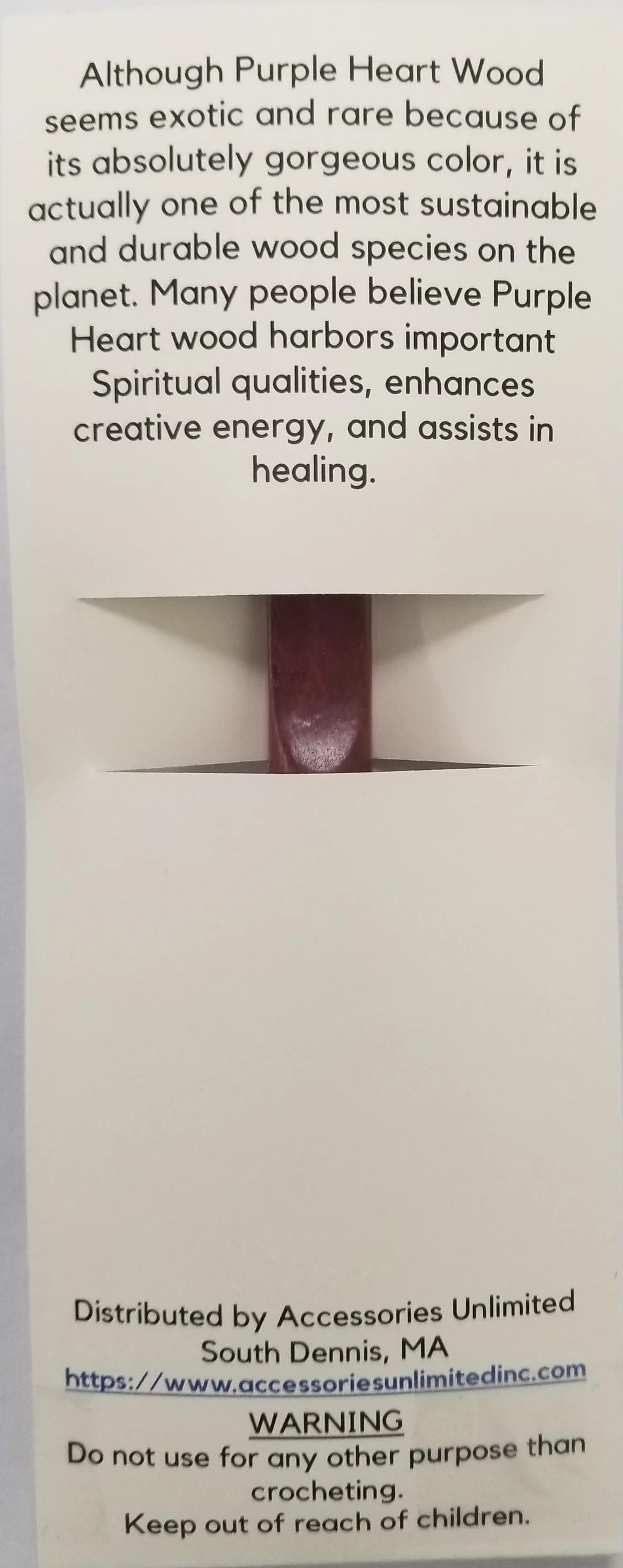 Purple Heart Ergonomic 6" Crochet Hook by Purple Heart Needle Art