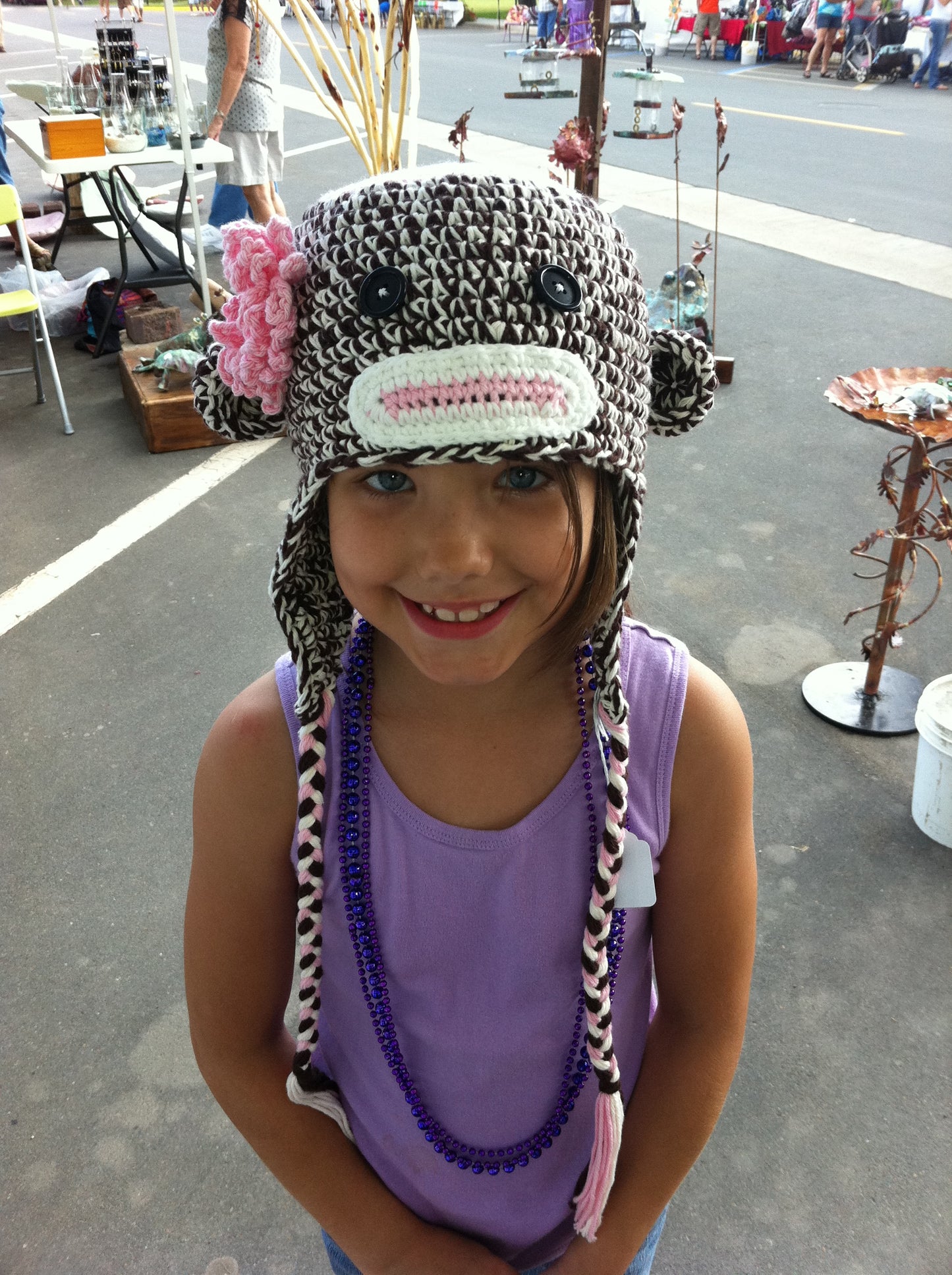Crochet Pattern for Chunky Monkey Sock Monkey Hat | Crochet Hat Pattern | Hat Crocheting Pattern | DIY Written Crochet Instructions