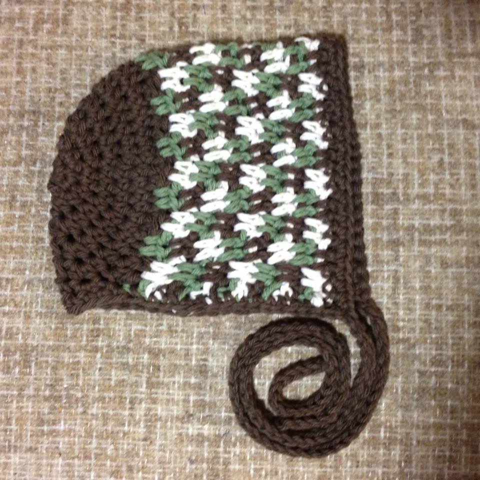 Crochet Pattern for Side Step Baby Bonnet | Crochet Baby Bonnet Pattern | Baby Hat Crocheting Pattern | DIY Written Crochet Instructions