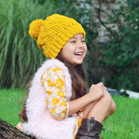 Crochet Pattern for Chevron Ridges Slouch Hat | Crochet Hat Pattern | Hat Crocheting Pattern | DIY Written Crochet Instructions