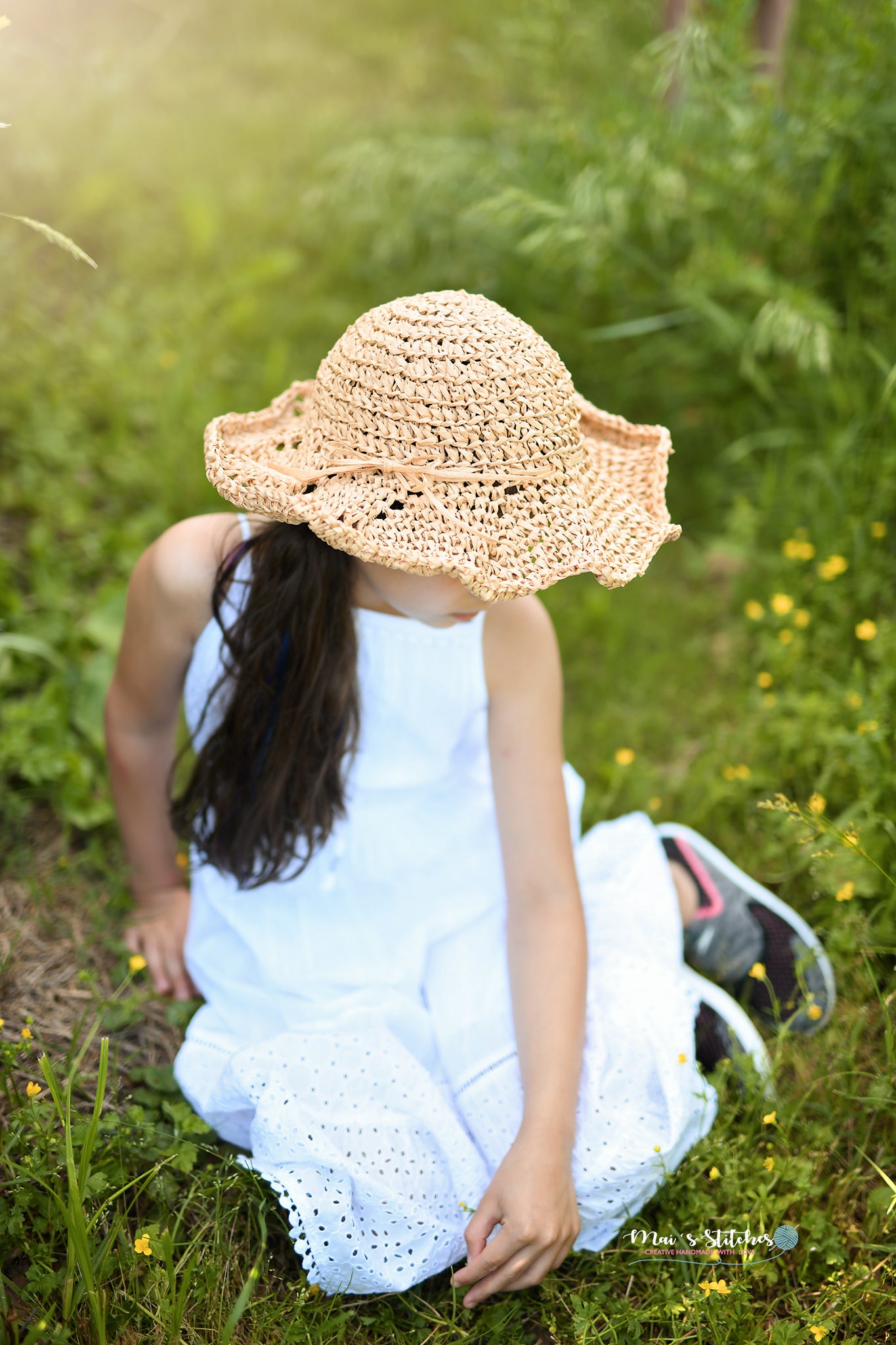 Crochet Pattern for Midsummer Eve Sun Hat | Crochet Hat Pattern | Hat Crocheting Pattern | DIY Written Crochet Instructions