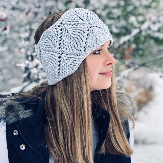 Crochet Pattern for Diamondback Ear Warmer | Crochet Headband Pattern | Ear Warmer Crocheting Pattern | DIY Written Crochet Instructions