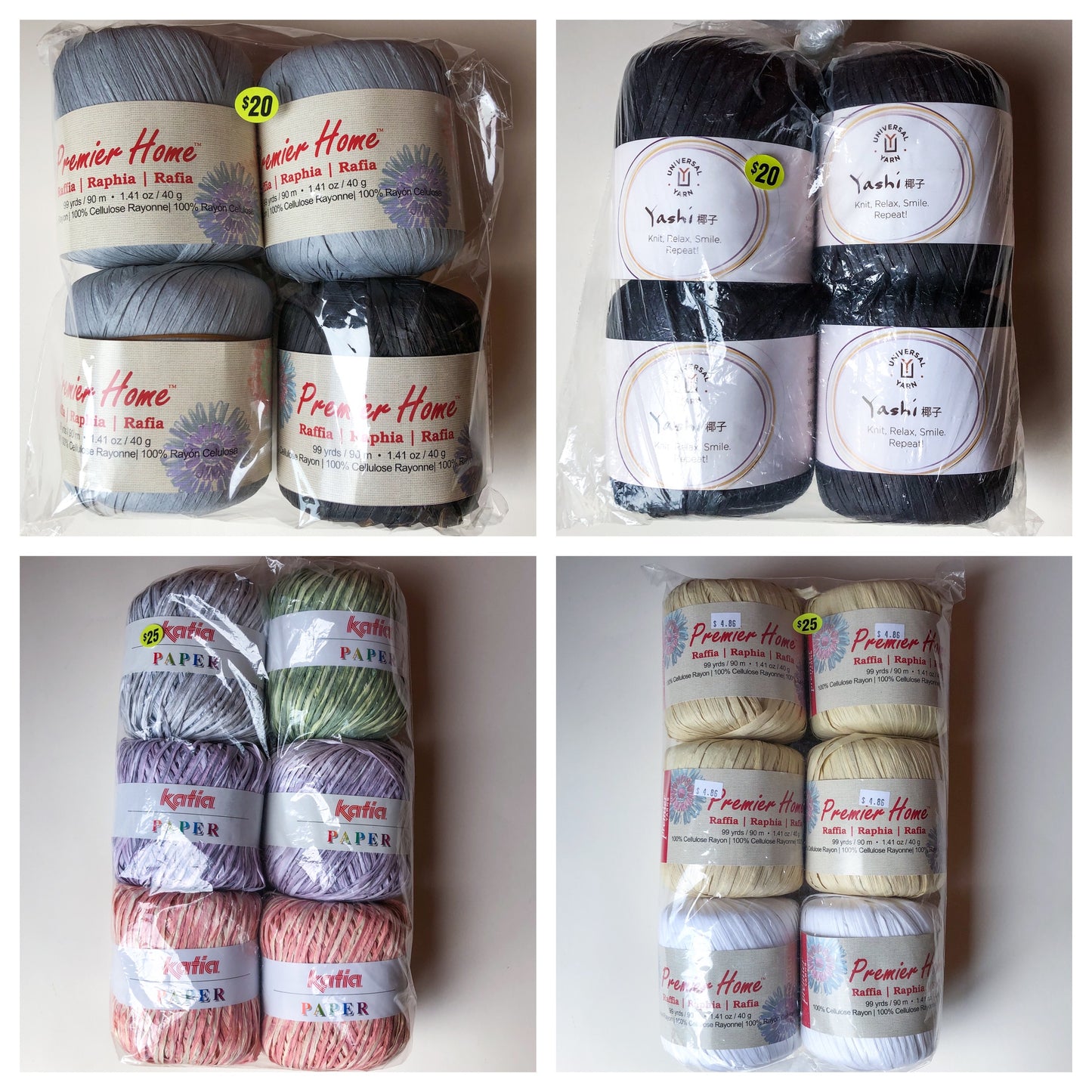 YARN (DISCONTINUED): Raffia/Paper Yarn | Sun Hat Making Supplies | Free Crochet Pattern with Purchase