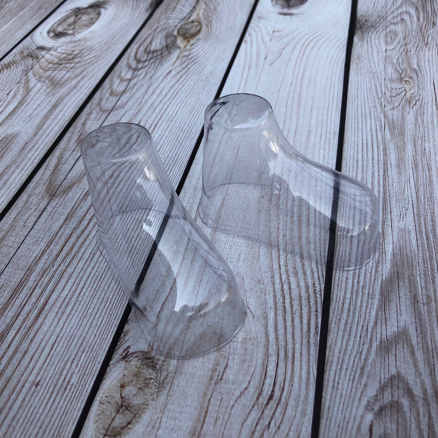 RETAIL DISPLAY MANNEQUIN: Plastic Newborn Foot Display Forms in Various Sizes
