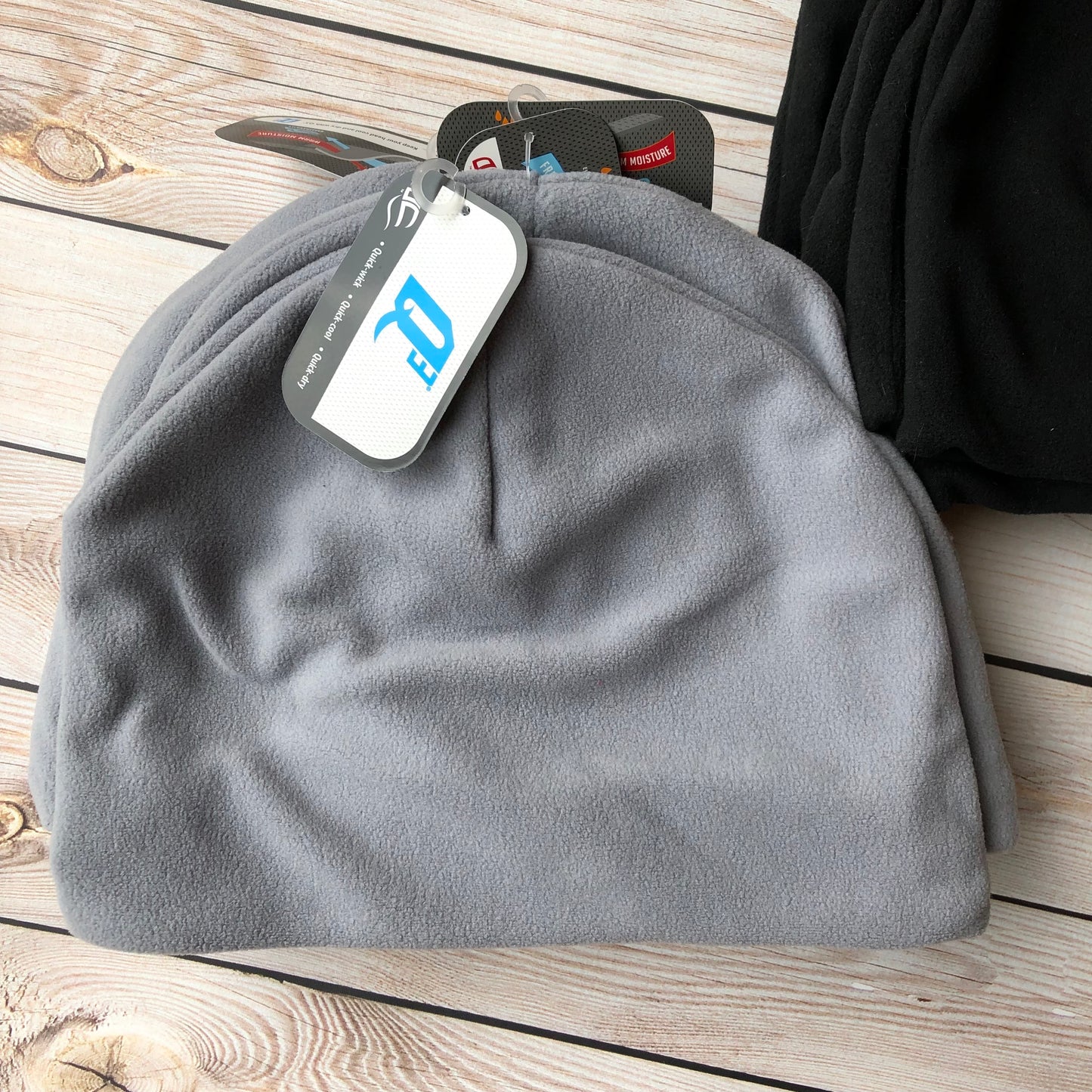 SUPPLIES: FLEECE HATS - Great for lining handmade hats! | Gray and Black Fleece Hats | Adult Size Hats | Hat Liners