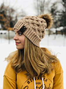 Crochet Pattern for Arctic Weave Slouch | Crochet Hat Pattern | Hat Crocheting Pattern | DIY Written Crochet Instructions