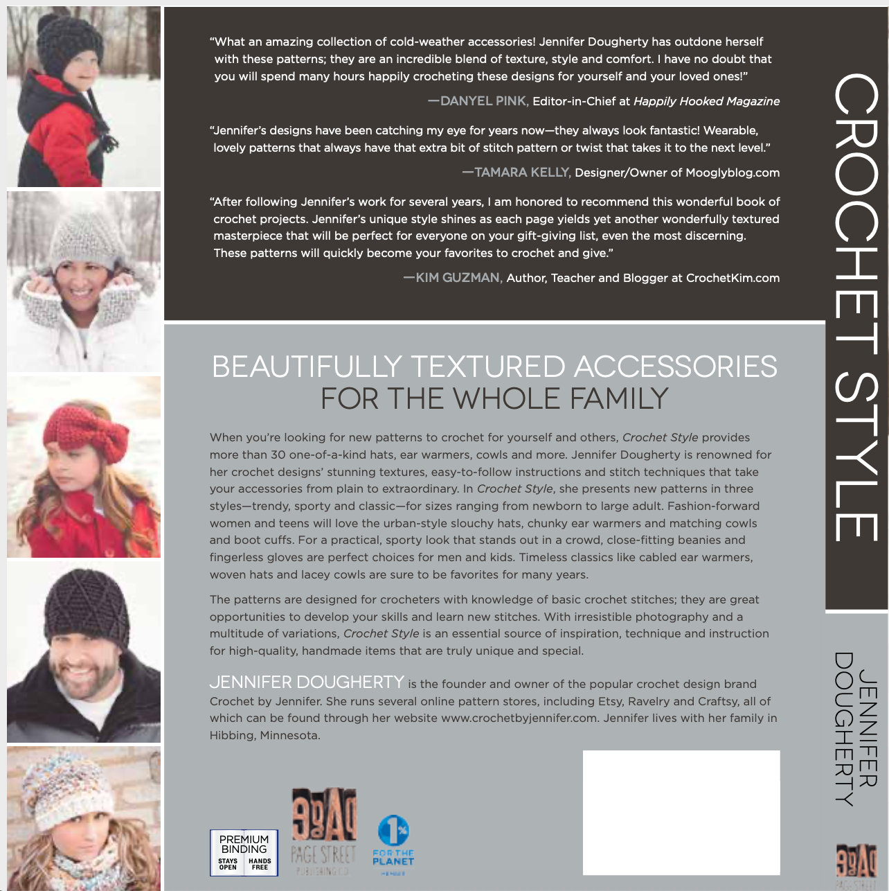 Autographed Crochet Pattern Book - Crochet Style: Over 30 Trendy, Classic and Sporty Accessories For All Ages by Jennifer Dougherty