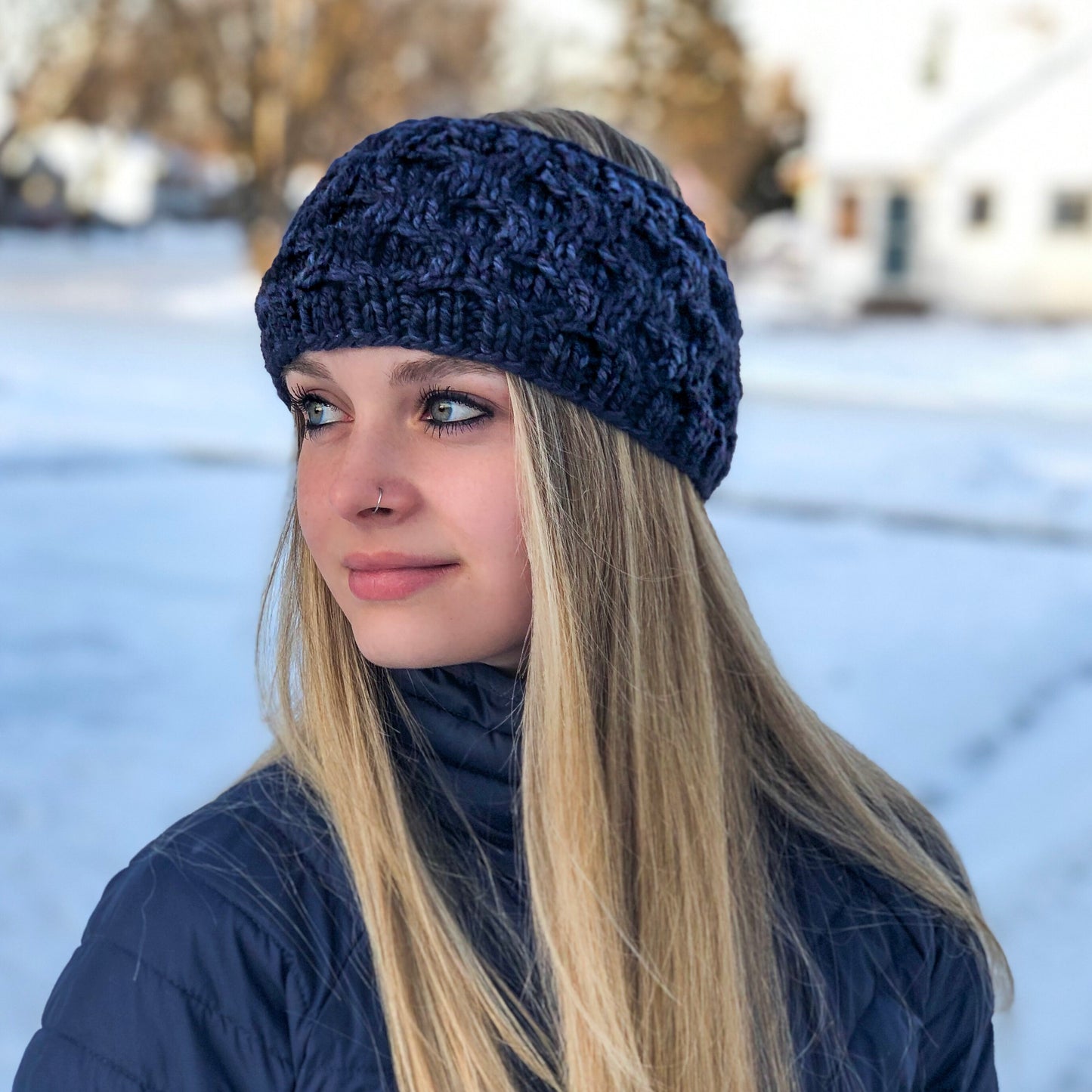 KNIT Pattern for Honeycomb Headband | Knitting Pattern PDF Instructions | DIY Written Tutorial | Ear Warmer Knitting Pattern | Knit Pattern