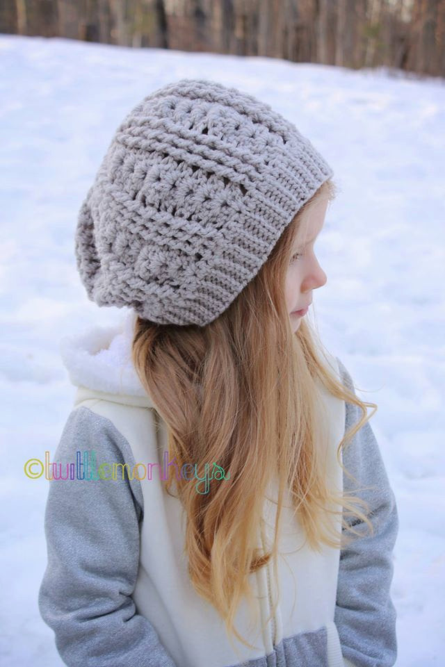 Crochet Pattern for Wave Slouch Hat | Crochet Hat Pattern | Hat Crocheting Pattern | DIY Written Crochet Instructions