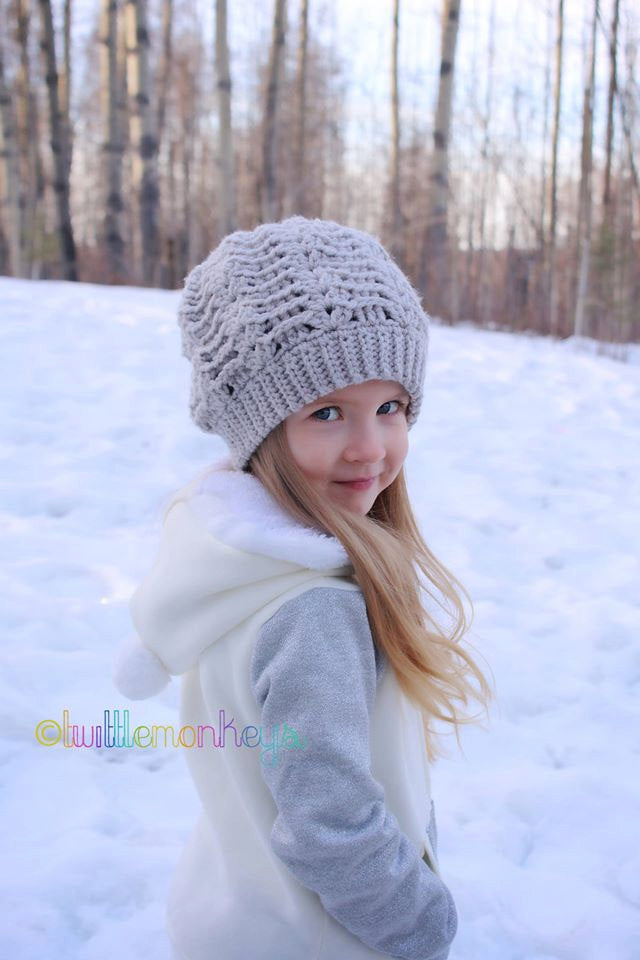 Crochet Pattern for Wave Slouch Hat | Crochet Hat Pattern | Hat Crocheting Pattern | DIY Written Crochet Instructions