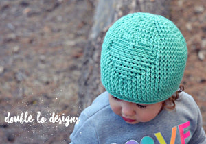 Crochet Pattern for Embossed Heart Beanie | Crochet Hat Pattern | Hat Crocheting Pattern | DIY Written Crochet Instructions