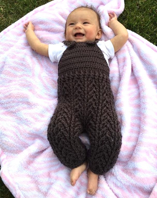 Crochet Pattern for Arrowhead Baby Pants, Shorts, or Overalls | Crochet Baby Pants Pattern | Baby Overalls Crocheting Pattern | DIY Written Crochet Instructions