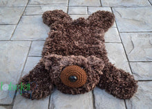 Load image into Gallery viewer, Crochet Pattern for Faux Bear Skin Nursery Rug or Photo Prop (DIY Tutorial) | Crochet Nursery Bear Rug Pattern | Bear Rug Crocheting Pattern | DIY Written Crochet Instructions
