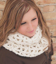 Load image into Gallery viewer, Crochet Pattern for Morgan Scarf or Cowl | Crochet Cowl Pattern | Scarf Crocheting Pattern | DIY Written Crochet Instructions
