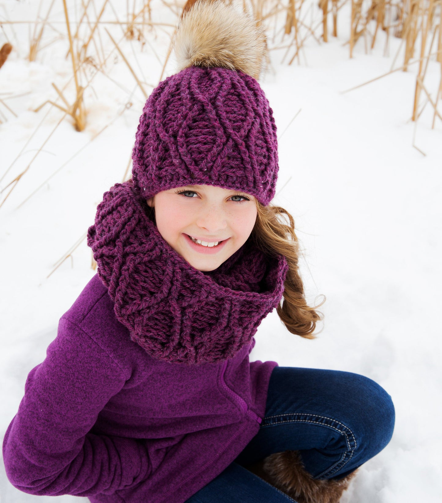 Crochet Pattern for Winter Frost Chunky Beanie | Crochet Hat Pattern | Hat Crocheting Pattern | DIY Written Crochet Instructions