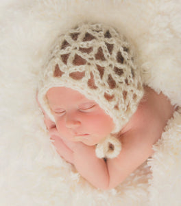 Crochet Pattern for Tempest Baby Bonnet | Crochet Baby Bonnet Pattern | Baby Hat Crocheting Pattern | DIY Written Crochet Instructions