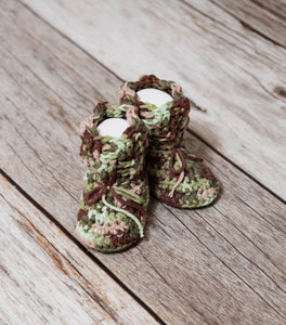 Crochet Pattern for Texture Weave Baby Booties | Crochet Baby Shoes Pattern | Baby Booties Crocheting Pattern | DIY Written Crochet Instructions