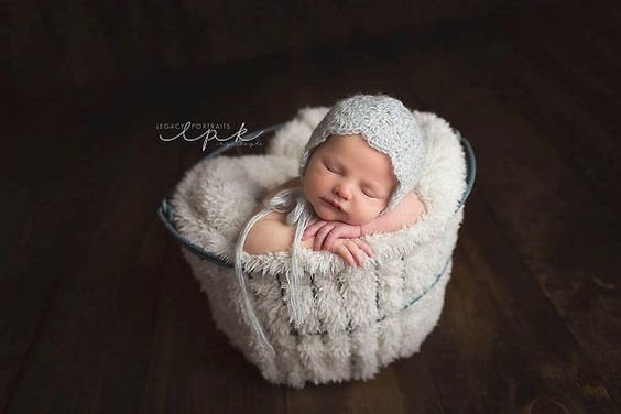 Crochet Pattern for Lacy Shells Baby Bonnet | Crochet Baby Bonnet Pattern | Baby Hat Crocheting Pattern | DIY Written Crochet Instructions