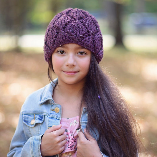 Crochet Pattern for Turning Leaves Beanie | Crochet Hat Pattern | Hat Crocheting Pattern | DIY Written Crochet Instructions