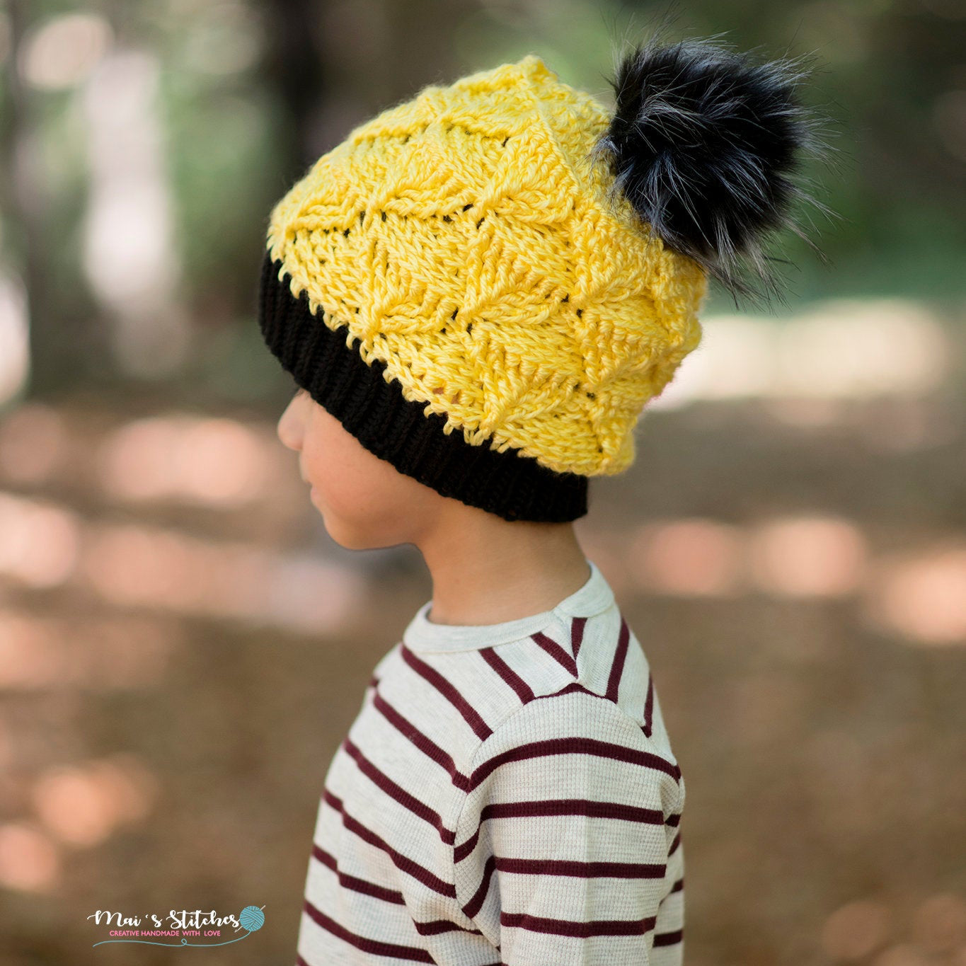 Crochet Pattern for Geometric Slouch Hat | Crochet Hat Pattern | Hat Crocheting Pattern | DIY Written Crochet Instructions