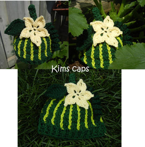 Crochet Pattern for Pumpkin Beanie | Crochet Hat Pattern | Hat Crocheting Pattern | DIY Written Crochet Instructions