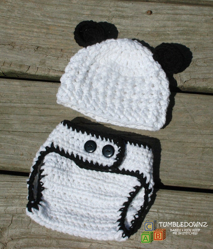 Newborn Diaper Cover, Crochet Baby Hat, Newborn Baby Hat