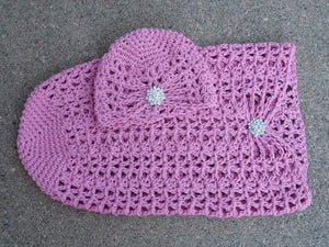 Crochet Pattern for Mia Baby Cocoon | Crochet Snuggle Sack Pattern | Baby Cocoon Crocheting Pattern | DIY Written Crochet Instructions