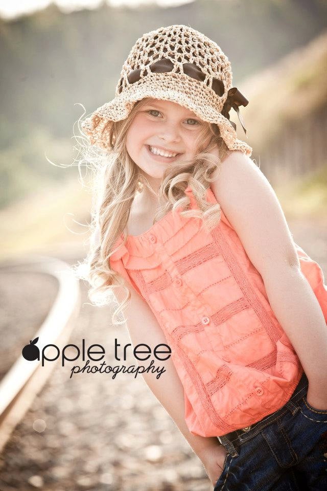 Crochet Pattern for Ava Sun Hat | Crochet Hat Pattern | Hat Crocheting Pattern | DIY Written Crochet Instructions