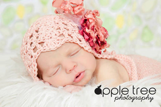 Crochet Pattern for Julianna Baby Bonnet | Crochet Baby Bonnet Pattern | Baby Hat Crocheting Pattern | DIY Written Crochet Instructions
