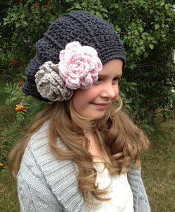 Crochet Pattern for Samantha Slouch Hat | Crochet Hat Pattern | Hat Crocheting Pattern | DIY Written Crochet Instructions