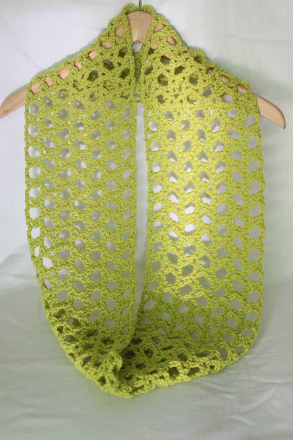 Crochet Pattern for Fishing Net Scarf | Crochet Scarf Pattern | Scarf Crocheting Pattern | DIY Written Crochet Instructions