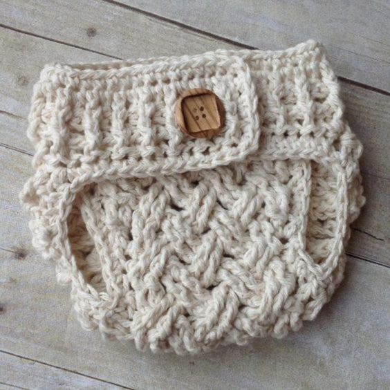 Crochet Pattern for Diagonal Weave Baby Diaper Cover | Crochet Baby Diaper Cover Pattern | Diaper Cover Crocheting Pattern | DIY Written Crochet Instructions