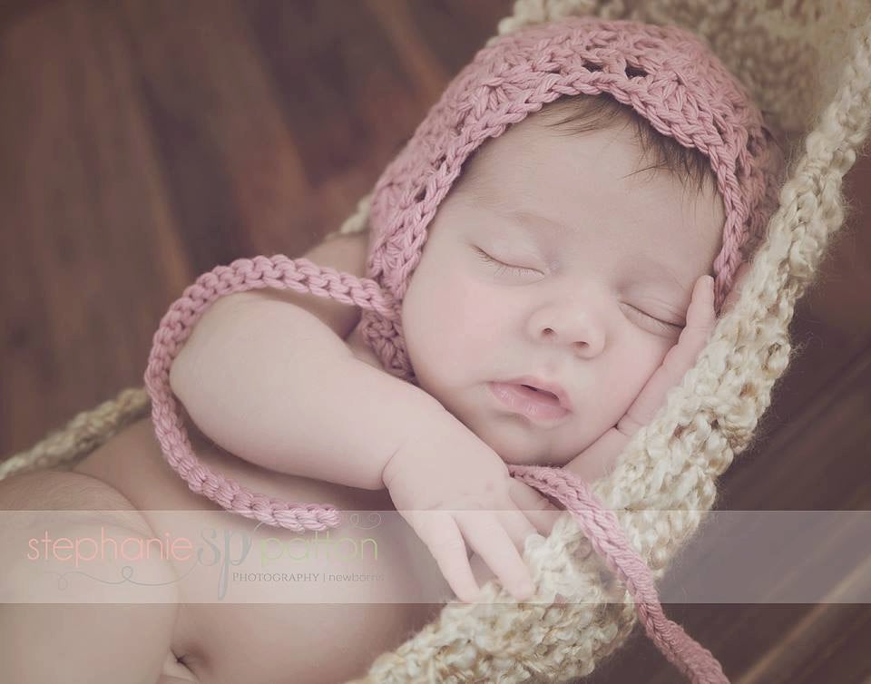 Crochet Pattern for Julianna Baby Bonnet | Crochet Baby Bonnet Pattern | Baby Hat Crocheting Pattern | DIY Written Crochet Instructions