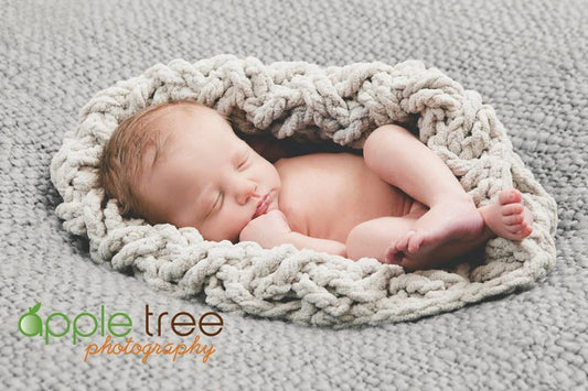 Crochet Pattern for Chunky Diagonal Weave Baby Cocoon, Bowl, or Basket | Crochet Snuggle Sack Pattern | Baby Cocoon Crocheting Pattern | DIY Written Crochet Instructions