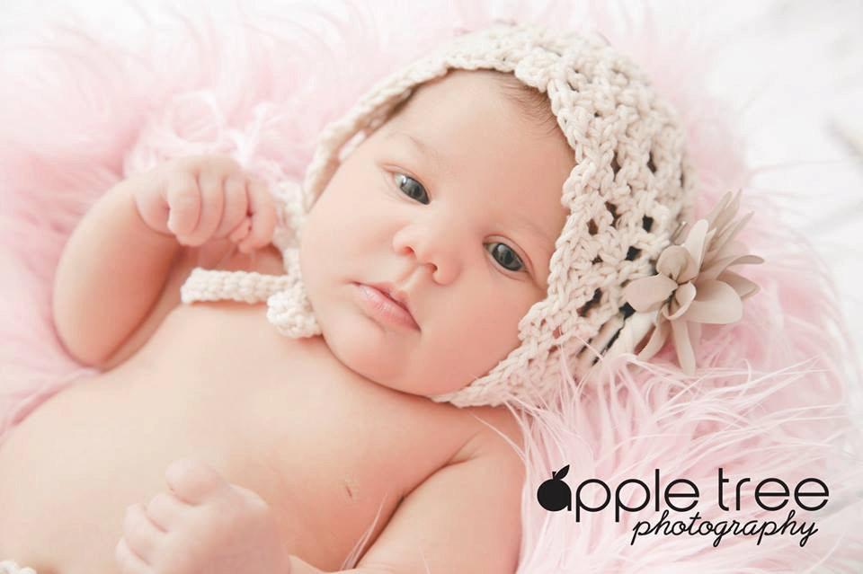 Crochet Pattern for Chantilly Baby Bonnet | Crochet Baby Bonnet Pattern | Baby Hat Crocheting Pattern | DIY Written Crochet Instructions