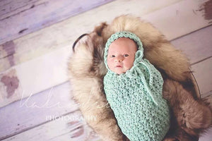 Crochet Pattern for Star Stitch Baby Cocoon or Swaddle Sack | Crochet Hat Pattern | Hat Crocheting Pattern | DIY Written Crochet Instructions