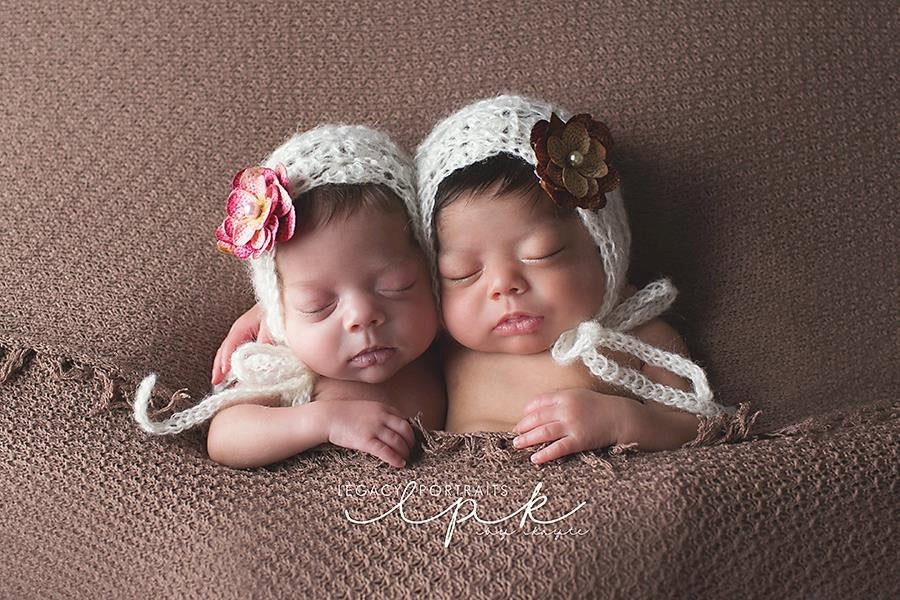 Crochet Pattern for Mohair Vivian Baby Bonnet | Crochet Baby Bonnet Pattern | Baby Hat Crocheting Pattern | DIY Written Crochet Instructions