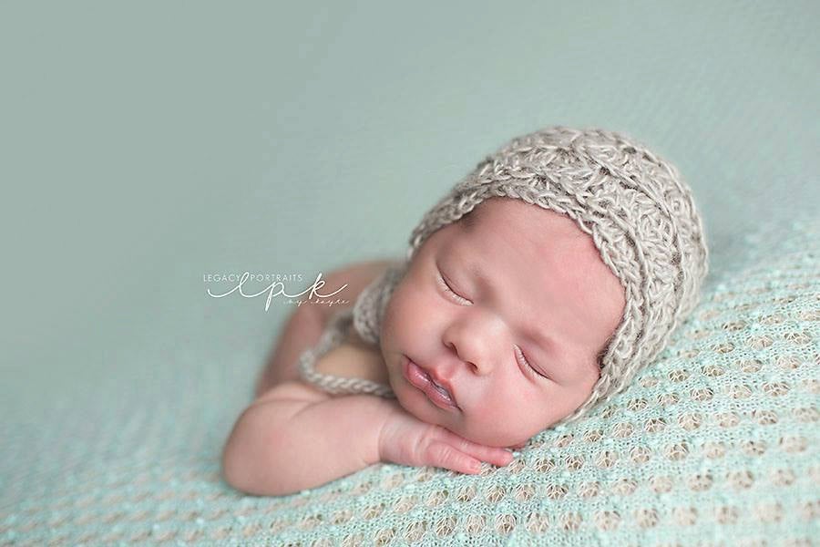 Crochet Pattern for Mohair Vivian Baby Bonnet | Crochet Baby Bonnet Pattern | Baby Hat Crocheting Pattern | DIY Written Crochet Instructions