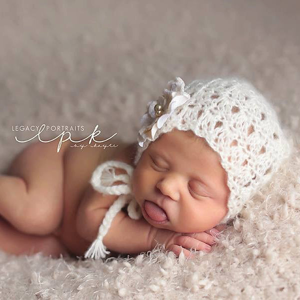 Crochet Pattern for Primrose Baby Bonnet | Crochet Baby Bonnet Pattern | Baby Hat Crocheting Pattern | DIY Written Crochet Instructions