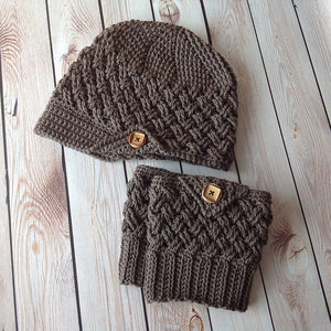 Crochet Pattern for Diagonal Weave Boot Cuffs | Crochet Boot Cuffs Pattern | Boot Cuff Crocheting Pattern | DIY Written Crochet Instructions