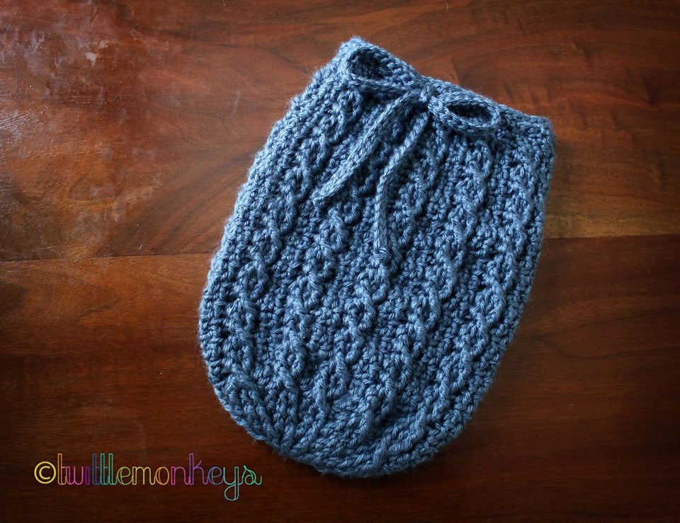 Crochet baby online pouch