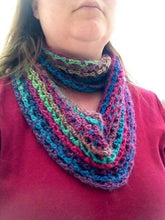 Load image into Gallery viewer, Crochet Pattern for Kylie Cowl | Crochet Cowl Pattern | Scarf Crocheting Pattern | DIY Written Crochet Instructions
