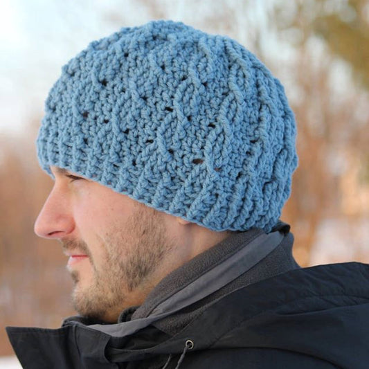 Crochet Pattern for Cable Cross Beanie | Crochet Hat Pattern | Hat Crocheting Pattern | DIY Written Crochet Instructions